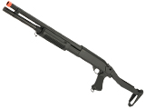 CYMA Standard M870 3-Round Burst Multi-Shot Shell Loading Airsoft Shotgun (Model: Folding Stock)