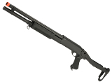 CYMA Standard Full Metal M870 3-Round Burst Multi-Shot Shell Loading Airsoft Shotgun (Model: Folding Stock Full Metal)