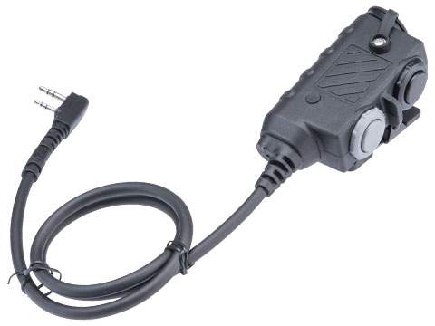 Code Red Headsets Dual Push-to-Talk for Code Red Nexus Tactical Headsets (Model: 1-Pin Lead / 2-Pin Kenwood Connector)