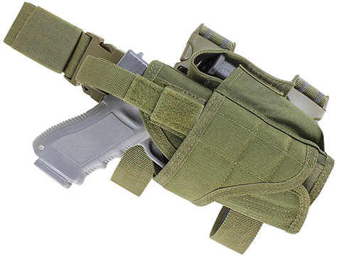 Condor Tornado Universal Tactical Thigh / Drop Leg Holster (Color: Olive Drab / Right Hand)