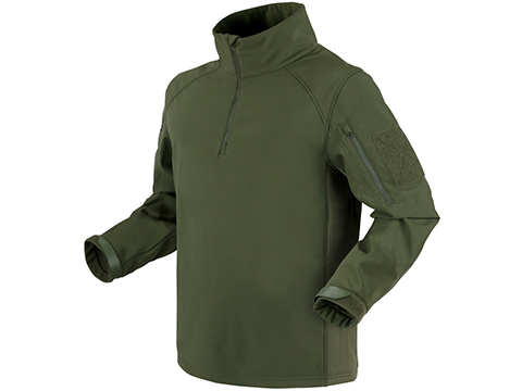 Condor Patrol 1/4 Zip Soft Shell Top (Color: OD Green / Large)