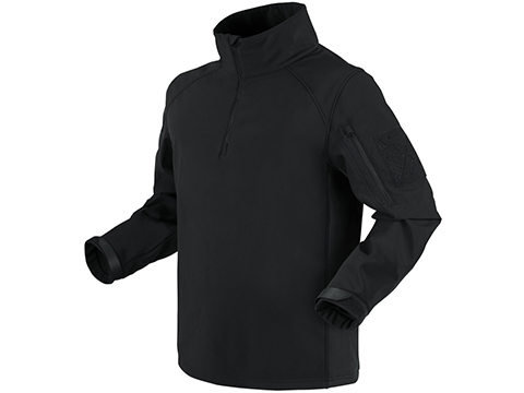 Condor Patrol 1/4 Zip Soft Shell Top (Color: Black / Medium)