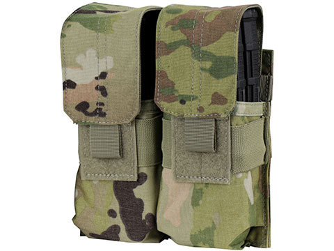 Condor Modular MOLLE Ready Tactical Double M4 M16 Magazine Pouch (Color: Scorpion OCP)