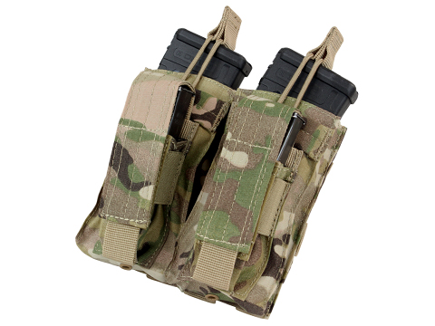 Condor MOLLE Double Kangaroo M16 & Pistol Mag Pouch (Color: Multicam)