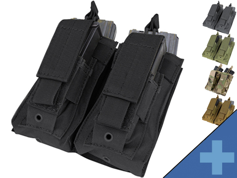Condor MOLLE Double Kangaroo M16 & Pistol Mag Pouch (Color: Multicam)