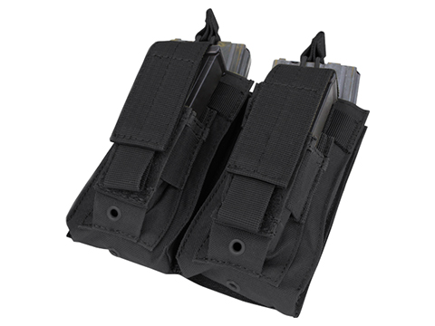Condor MOLLE Double Kangaroo M16 & Pistol Mag Pouch (Color: Black)