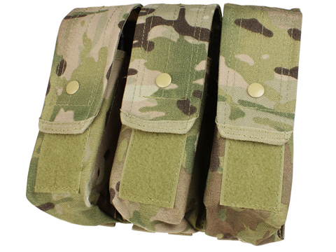 Triple M4 / AK MOLLE Ready Magazine Pouch by Condor (Color: Multicam)