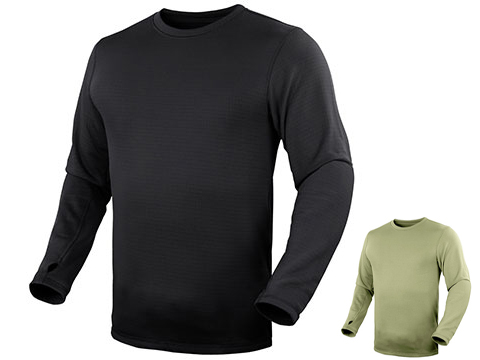 Condor BASE II Crew Neck Pullover Fleece Sweater (Color: Black / Medium)