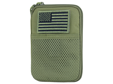 Condor Tactical Pocket Pouch w/ US Flag Patch (Color: OD Green)