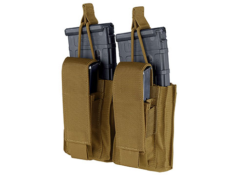 Condor Gen 2 Double Kangaroo Mag Pouch for M4/M16 (Color: Coyote Brown)