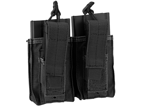 Condor MOLLE Double Kangaroo M14 & Pistol Mag Pouch (Color: Black)