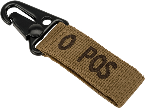Condor Blood Type Keychain (Model: O POS / Coyote Brown)