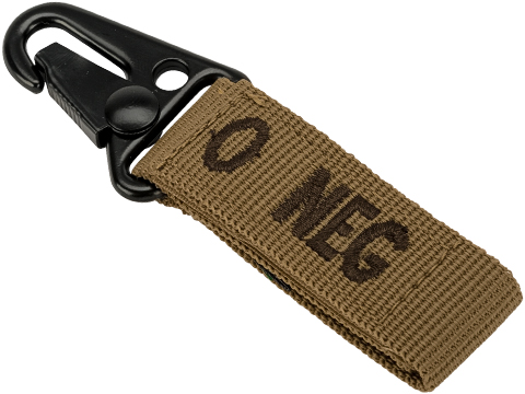 Condor Blood Type Keychain (Model: O NEG / Coyote Brown)