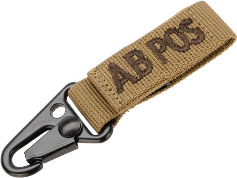 Condor Blood Type Keychain (Model: AB POS / Coyote Brown)