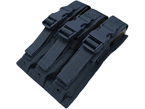 Condor Tactical Triple MP5 / SMG Magazine Pouch (Color: Navy Blue)