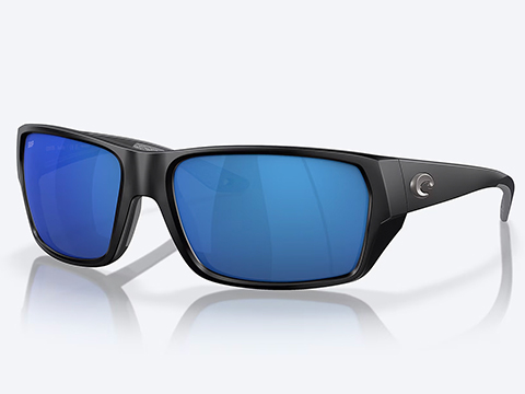 Costa Del Tailfin Polarized Sunglasses (Color: Matte Grey / 580P Blue Mirror Lens)