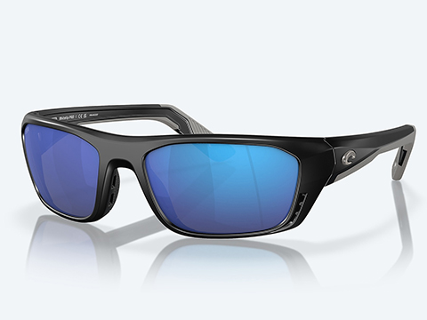 Costa Del Mar Whitetip Pro Polarized Sunglasses (Color: Matte Black / Blue Mirror 580G)