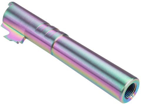 CowCow Technology Bull Style Outer Barrel for TM 4.3 Hi-Capa Pistols (Color: Rainbow / .45 ACP)