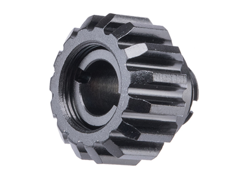 CowCow Technology A02 CNC Stainless Steel Threaded Adapter for Gas Blowback Airsoft Pistols (Color: Titanium Black)