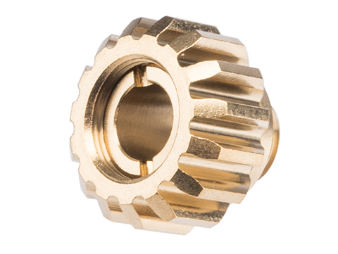 CowCow Technology A02 CNC Stainless Steel Threaded Adapter for Gas Blowback Airsoft Pistols (Color: Titanium Gold)