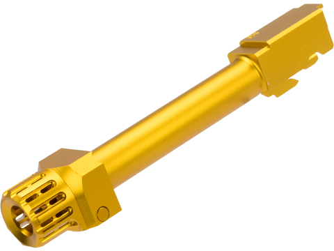 CowCow Technology Fast Lock Compensator and Barrel Set for ISSC M22, SAI BLU, Lonewolf, & Compatible Airsoft Gas Blowback Pistols (Color: Gold)