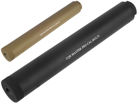 CQB Master Airsoft Pro Barrel Extension / Mock Suppressor System (Color: Black / 220mm)