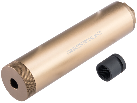 CQB Master Airsoft Pro Barrel Extension / Mock Suppressor System (Color: Dark Earth / 150mm)