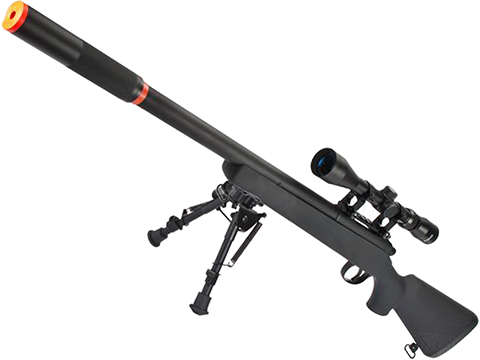 WELL MB02 VSR-10 G-SPEC Bolt Action Airsoft Sniper Rifle with Mock Suppressor 