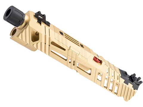 CTM Superline CNC Split Slide for Tokyo Marui Hi-CAPA 4.3 Gas Blowback Airsoft Pistols (Color: Matte Gold)
