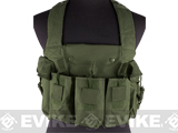 NcStar Tactical 6 Pouch AK Chest Rig (Color: OD Green)