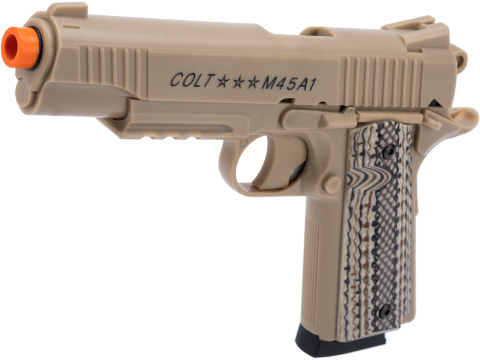 Soft Air Licensed Colt M45A1 CO2 Powered Non-Blowback Airsoft Gas Pistol 