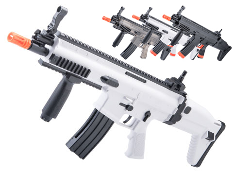 SoftAir FN Herstal-Licensed SCAR Spring Powered Airsoft Rifle (Color: SB199 Blizzard Warning White)