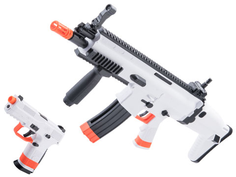 SoftAir FN Herstal-Licensed SCAR-L & FNS-9 Spring Powered Tactical Kit (Color: SB199 Blizzard Warning White)