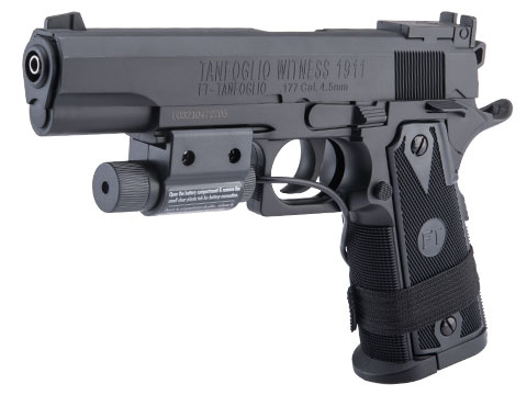 SoftAir Tanfoglio GSR 1911 4.5mm CO2 Powered Non-Blowback Airgun w/ Laser (Color: Black)
