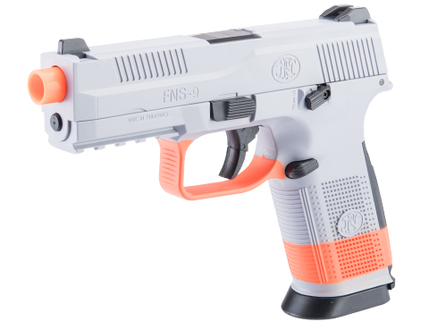 FN Herstal FNS-9 Airsoft Spring Pistol by CyberGun (Color: Wolf Grey - SB199 Orange / Gun Only)