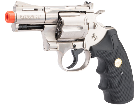 Cybergun Colt Licensed Python .357 Magnum Airsoft Revolver by King Arms (Color: Silver / 2.5 / CO2)