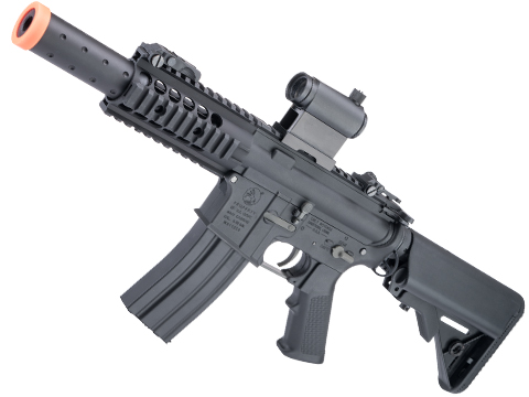 Cybergun Licensed Colt Sportsline M4 AEG Rifle w/ G3 Micro-Switch Gearbox (Model: M4 SBR w/ 5 Quadrail/ Black)