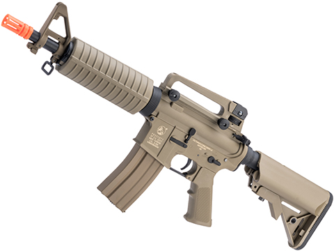 Cybergun Licensed Colt Sportsline M4 AEG Rifle w/ G3 Micro-Switch Gearbox (Model: Tan / M4 Commando w/ Crane Stock)