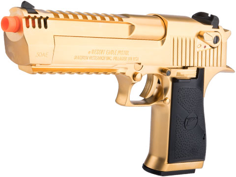 Desert Eagle Licensed L6 .50AE Full Metal Gas Blowback Airsoft Pistol by Cybergun (Color: Gold Electroplated / Green Gas / Gun Only)