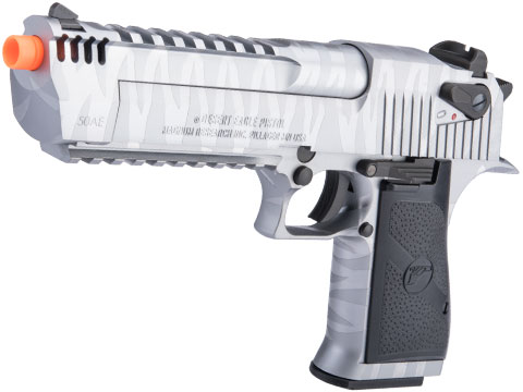 Desert Eagle Licensed L6 .50AE Full Metal Gas Blowback Airsoft Pistol by Cybergun (Color: Silver Tiger / Green Gas / Gun Only)