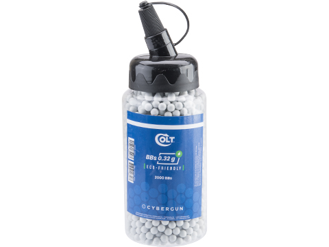 Colt Licensed Eco-Friendly Biodegradable Precision Airsoft BBs (Weight: 0.32g / 2000rds)