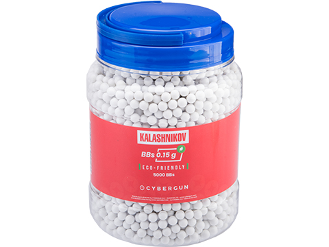 Kalashnikov Licensed Eco-Friendly Biodegradable Precision 0.15g Airsoft BBs (Quantity: 5000 rounds)