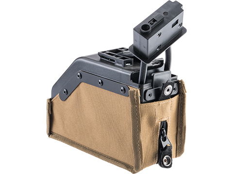 Cybergun 2000 Round Auto-Winding Box Magazine for Airsoft M249 Series AEG (Color: Tan)