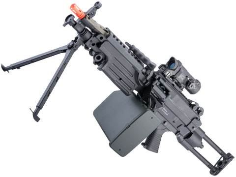 A&K / Cybergun FN Licensed Middleweight M249 MINIMI SAW Machine Gun (Model: MK II Para / Black)