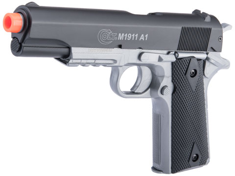 Cybergun Colt Licensed M1911A1 Full Size Airsoft Spring Pistol w/ Metal Slide (Color: Two Tone)