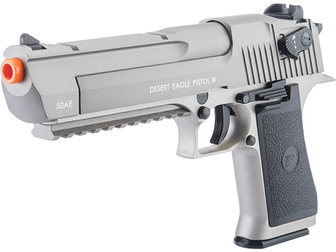 Cybergun Magnum Research Licensed Full Auto Select Fire Desert Eagle CO2 Gas Blowback Airsoft Pistol by KWC (Color: Grey w/ Rail / Gun Only)
