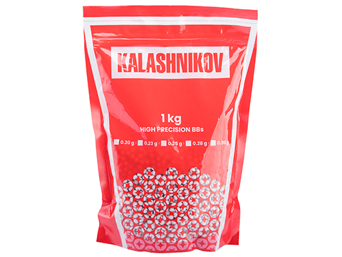 Kalashnikov Licensed High Grade Precision Airsoft BBs (Weight: 0.23g / 1kg)