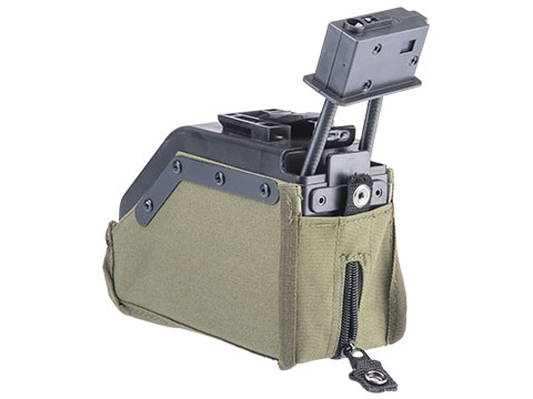 Cybergun 2000 Round Auto-Winding Box Magazine for Airsoft M249 Series AEG (Color: Olive Drab)