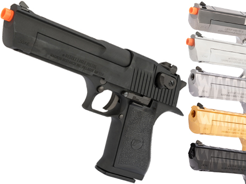 WE-Tech Desert Eagle .50 AE Full Metal Gas Blowback Airsoft Pistol by Cybergun (Color: Black / Green Gas / Gun Only)