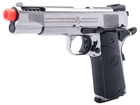 Cybergun Colt Licensed 1911 Airsoft Gas Blowback Pistol (Color: Silver / SRV-12 / Gas / Gun Only)